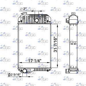 Perkins Radiator 431RA054