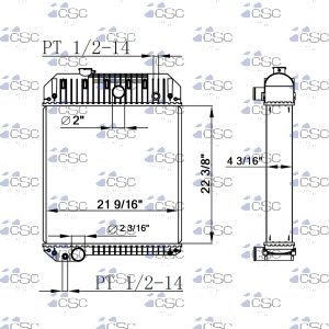 Perkins Radiator 431RA071