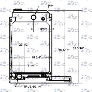 Caterpillar Radiator 501RA128