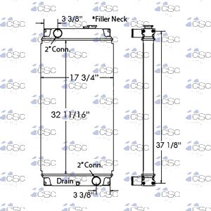 Caterpillar Radiator 501RA134