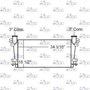 Chevy/GM Charge Air Cooler 605CACG66C