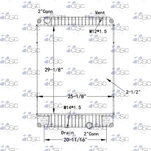 GMC/ International / Navistar Radiator 605RA059