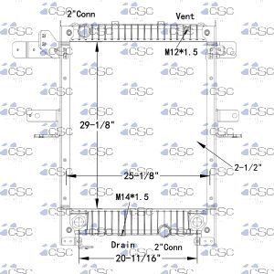 GMC/ International / Navistar Radiator 605RA059WF