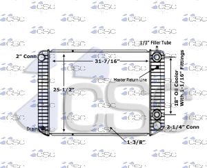 GMC Radiator 605RA9120