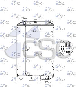 GMC / ISUZU Radiator 605RA9307
