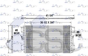 GMC AC Condenser 605AC198