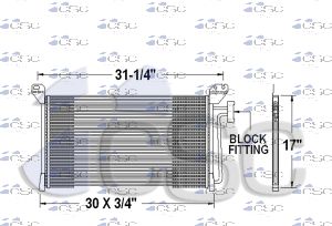 GMC AC Condenser 605AC316