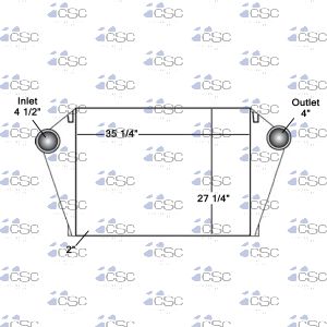 Sterling/Ford Charge Air Cooler 611CA128C