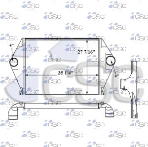 Ford / Sterling Charge Air Cooler 611CA128D
