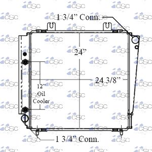 Ford Motorhome Radiator 611RA322