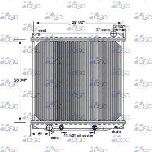 Ford Radiator 611RA5605