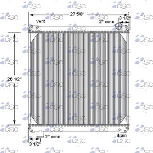 Ford Radiator 611RA5702