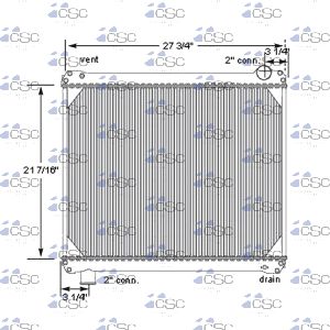 Ford Radiator 611RA5704