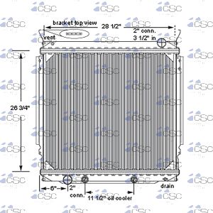 Ford Radiator 611RA5715