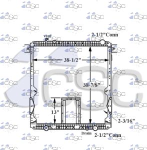 FREIGHTLINER/ STERLING RADIATOR 611RA942STDWF