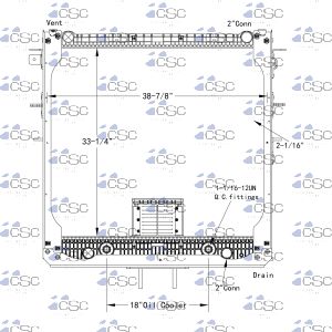 Freightliner / Western Star Radiator 611RA944WF