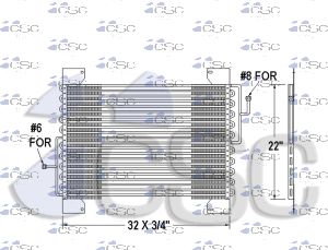 Ford AC Condenser 611AC058