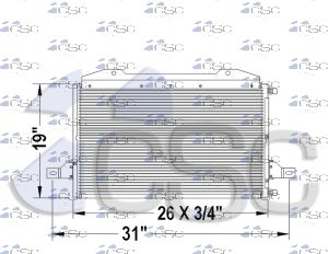 Ford AC Condenser 611AC296