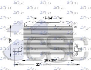 Ford AC Condenser 611AC365