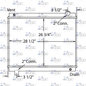Ford/ Sterling Radiator 611RA5602