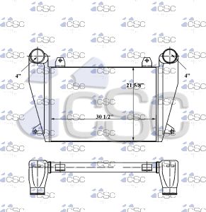 Freightliner Charge Air Cooler 613CA105B