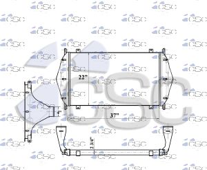 Freightliner Charge Air Cooler 613CA107