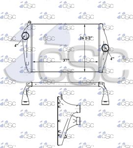 Freightliner Charge Air Cooler 613CA107F