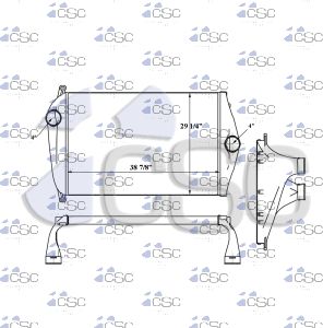Freightliner Charge Air Cooler 613CA107G
