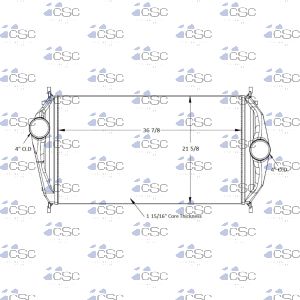 Freightliner / Sterling Charge Air Cooler 613CA135