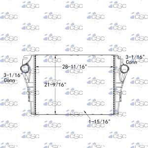 Freightliner Charge Air Cooler 613CA141