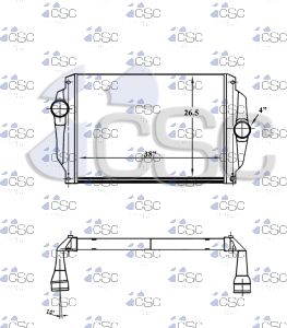 Freightliner Western Star Charge Air Cooler 613CA142