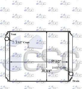Freightliner Radiator 613RA072