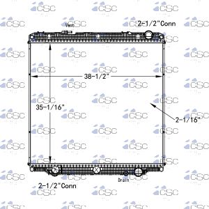Freightliner / Western Star Truck Radiator 613RA097STD
