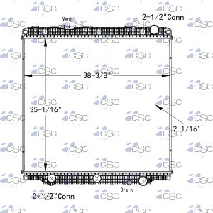 Freightliner / Western Star Truck Radiator 613RA097STDECD