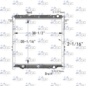 Freightliner Radiator 613RA097WFSTD