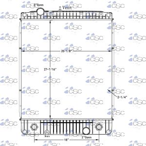 Freightliner Radiator 613RA139