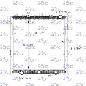 Freightliner Radiator 613RA2546WFSTD