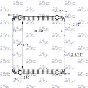 Freightliner Radiator 613RA802