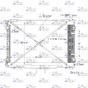 Freightliner / Western Star Truck Radiator 613RA9310WF