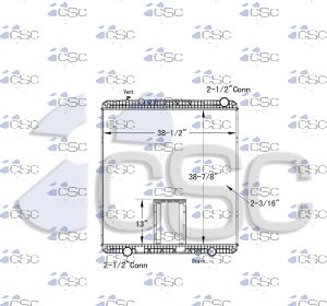 Freightliner Radiator 613RA949