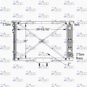 Freightliner Radiator 613RA9668WFSTD