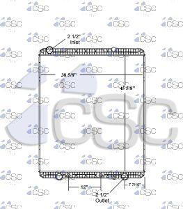 Freightliner Cascadia Radiator 613RA1052