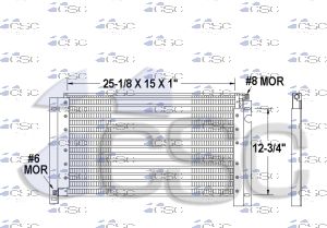 Freightliner AC Condenser 613AC0367