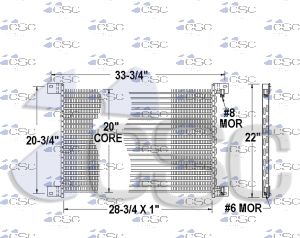 Freightliner AC Condenser 613AC084