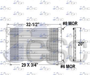 Freightliner AC Condenser 613AC110