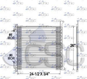 Freightliner AC Condenser 613AC293