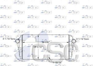 Freightliner / Western Star Charge Air Cooler 613CA150