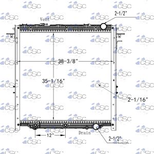 Freightliner Radiator 613RA097ECDWF