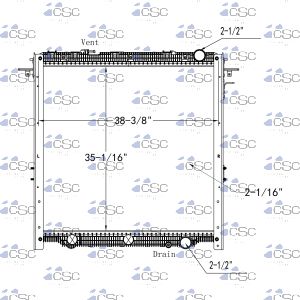 Freightliner Radiator 613RA097STDECDWF