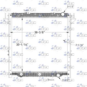 Freightliner Radiator 613RA097STDECDWFB